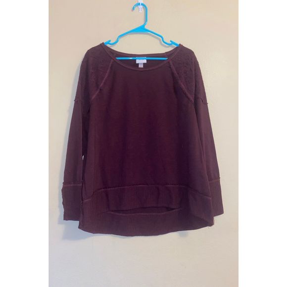 Knox Rose maroon Long Sleeve - Picture 1 of 4